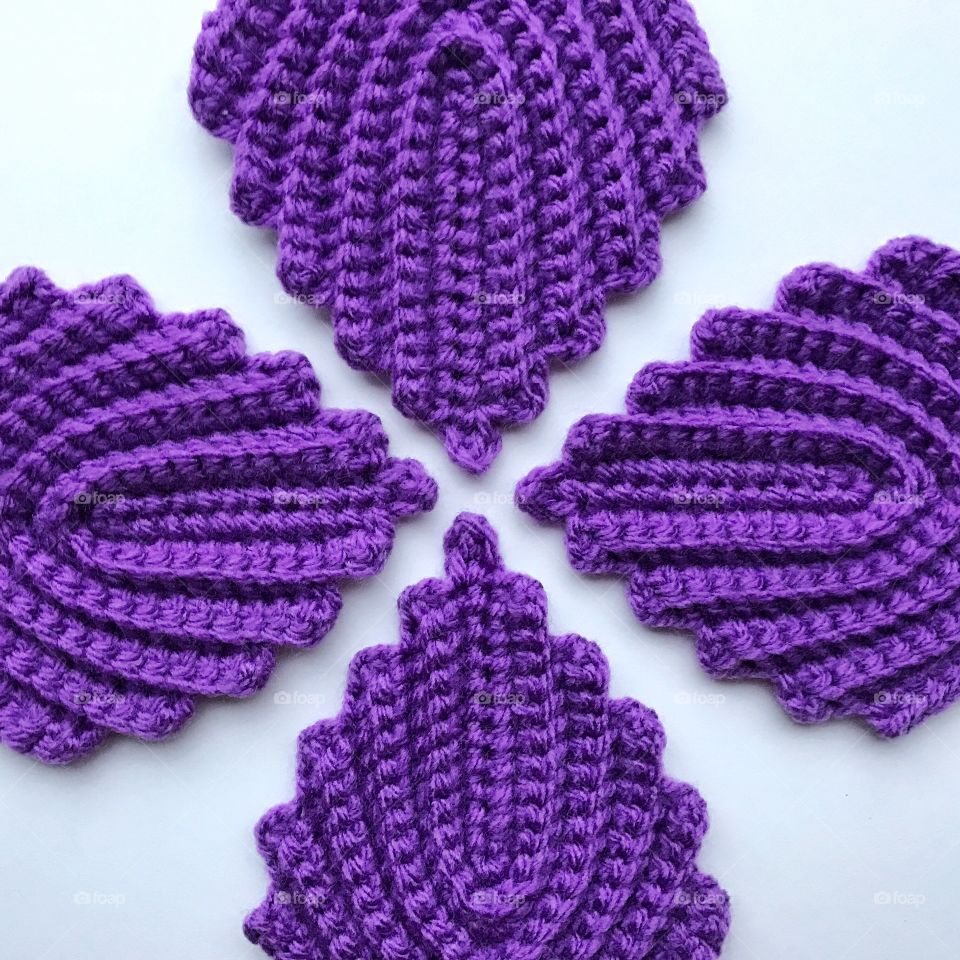 Purple knitted 