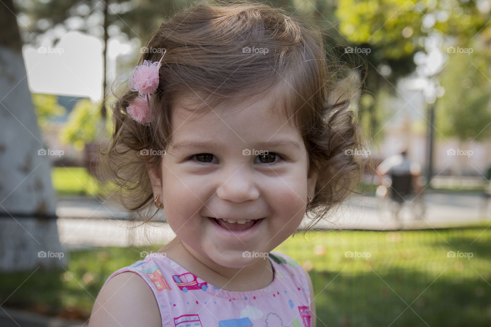 Smiling face portrait 