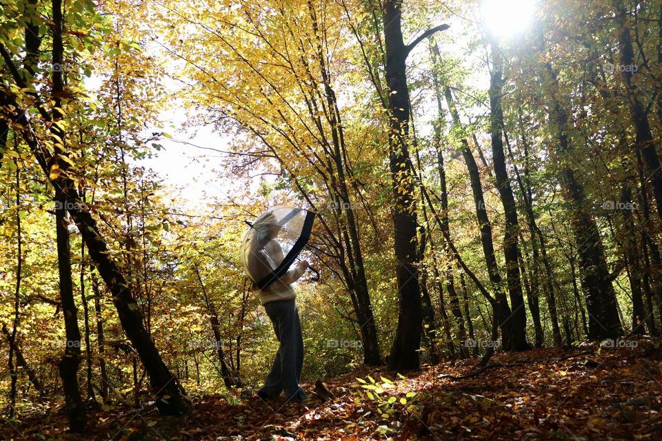 girl in the forest