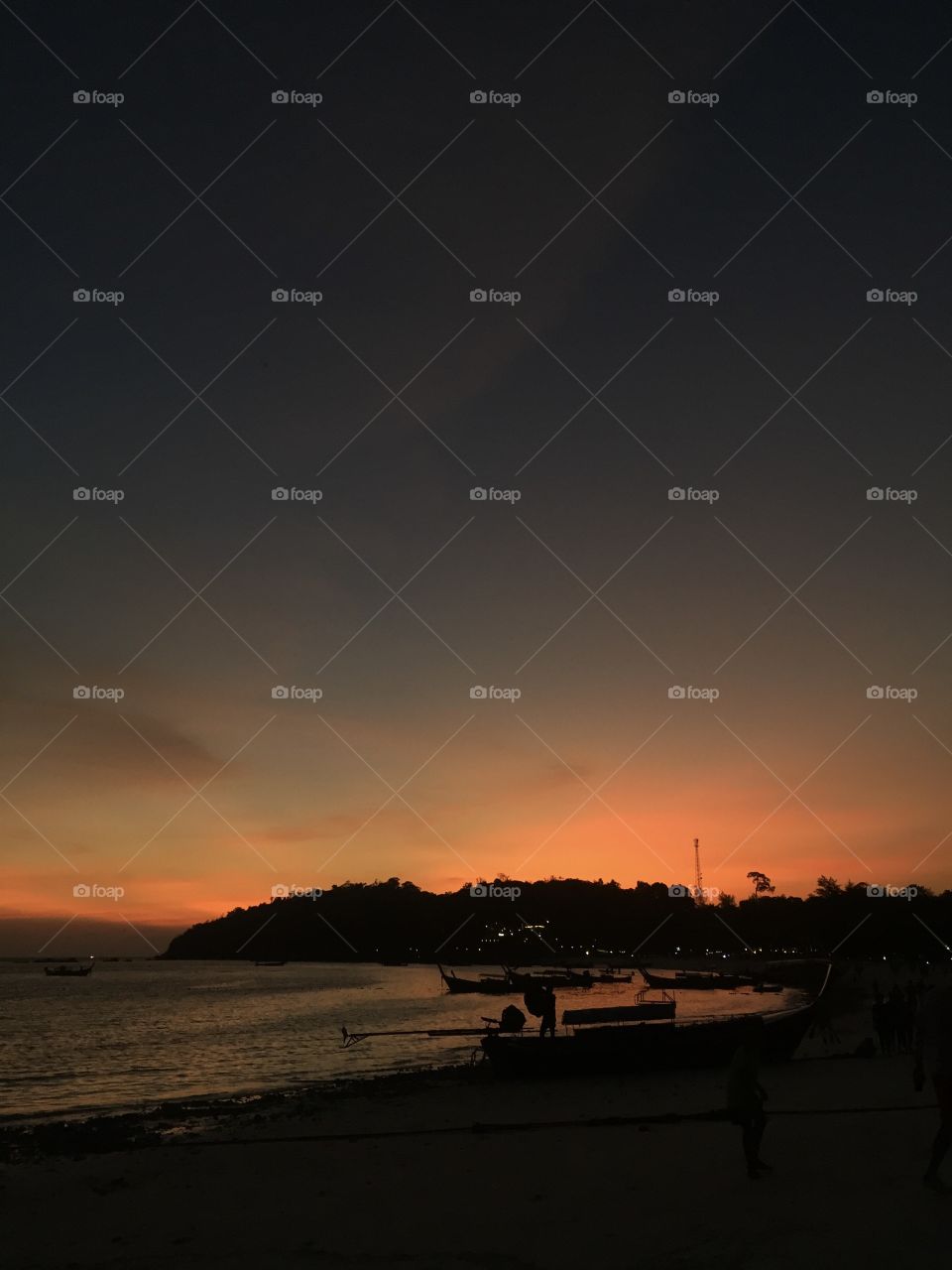 Sunset view from Thailand gives a soothing feels