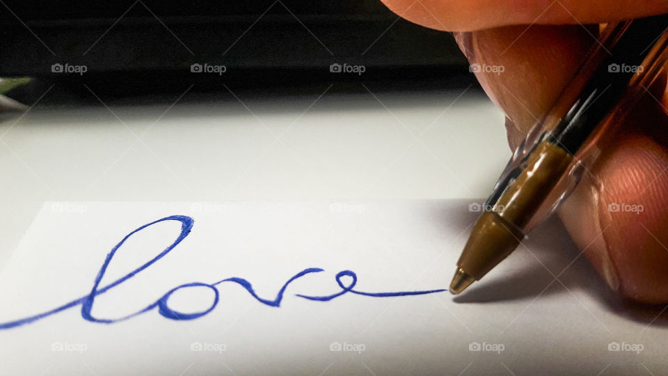 writing love