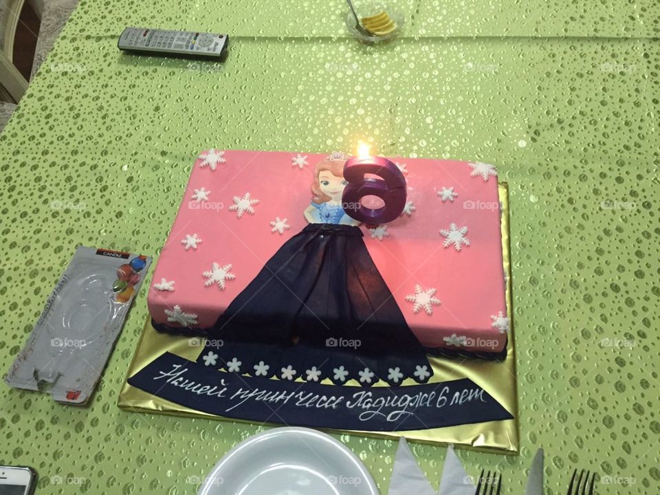 Xadija's 6 year birthday cake