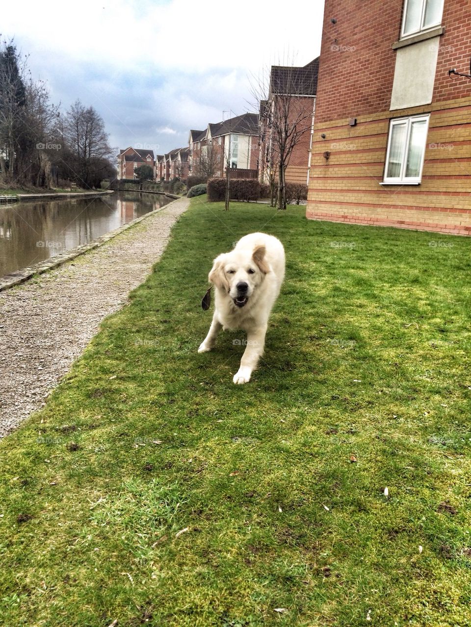 Zoe having fun at the canal