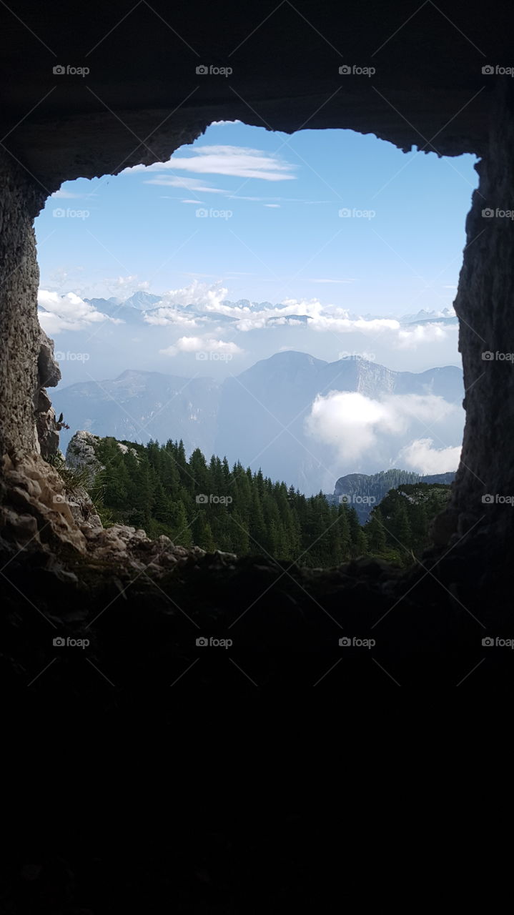 Window on the top of the world