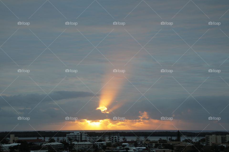 Sunrise clouds