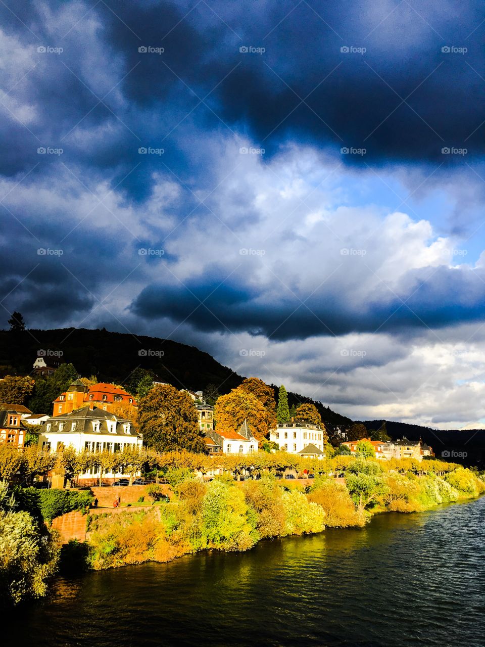 heidelberg autumn sky