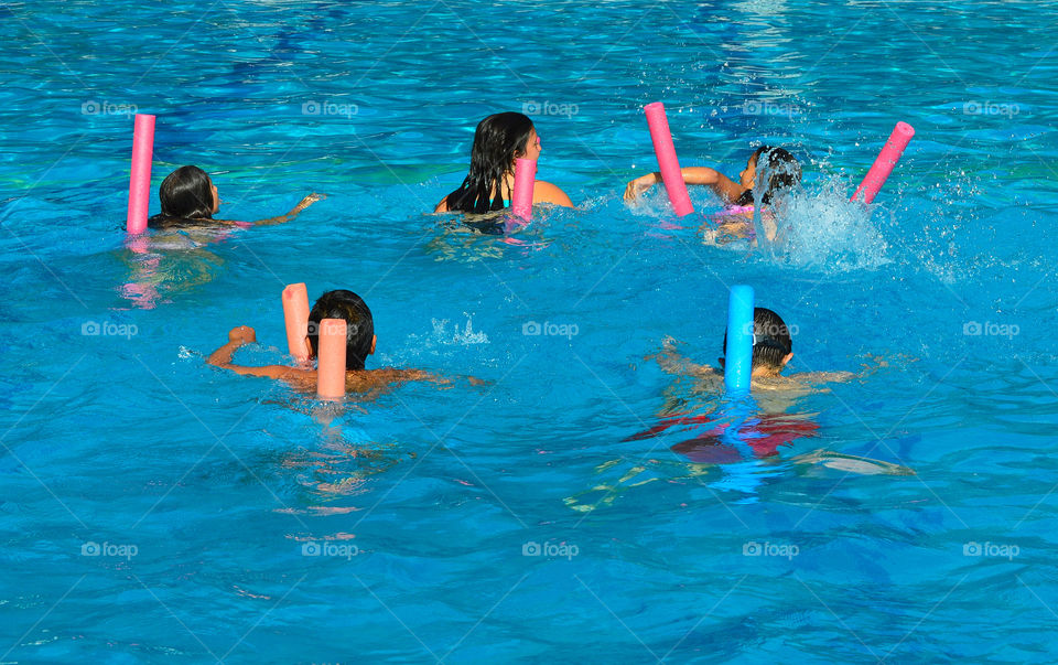 Early summer swimming lessons.