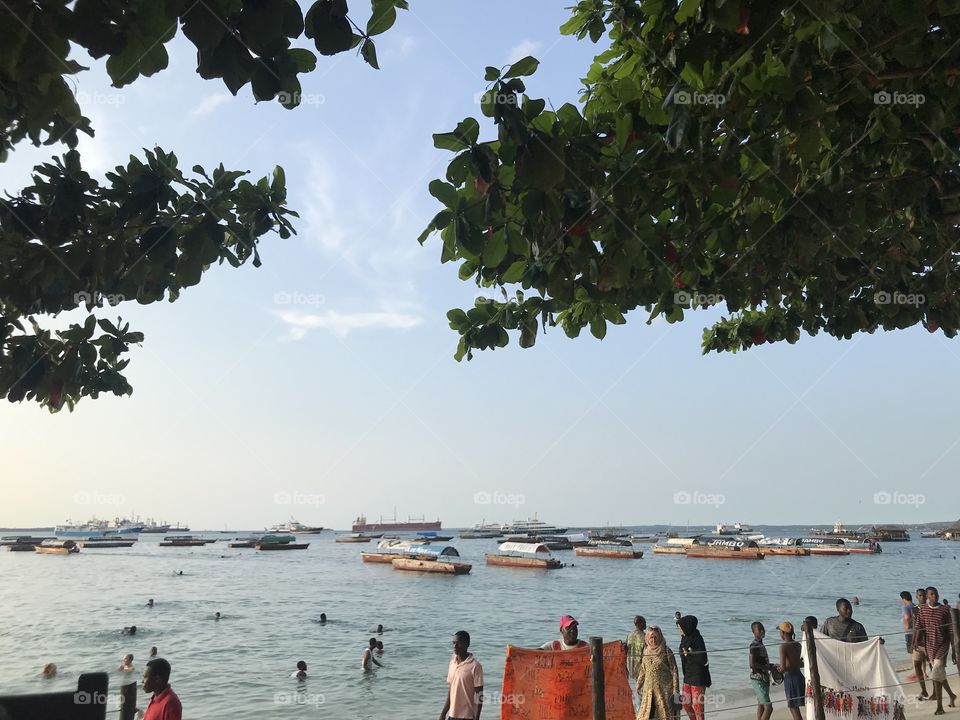 Boats at Stone Town Zanzibar 