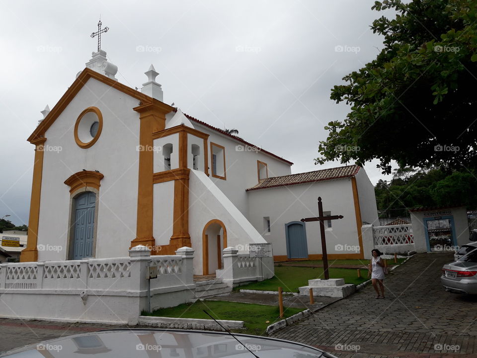 Church in Santo Antonio de Lisboa Village, Florianopolis, Brazil