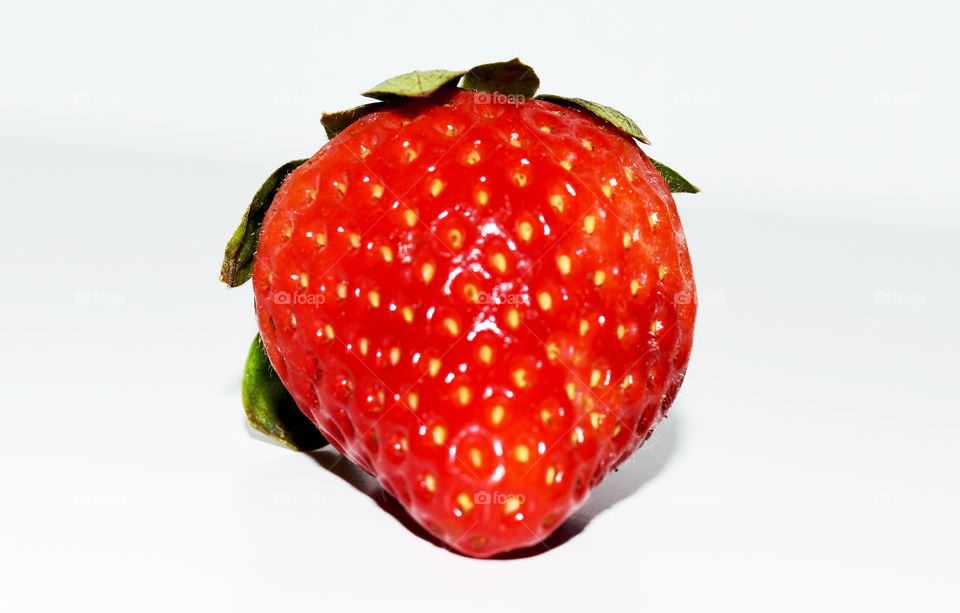 Close-up of a red strawberry