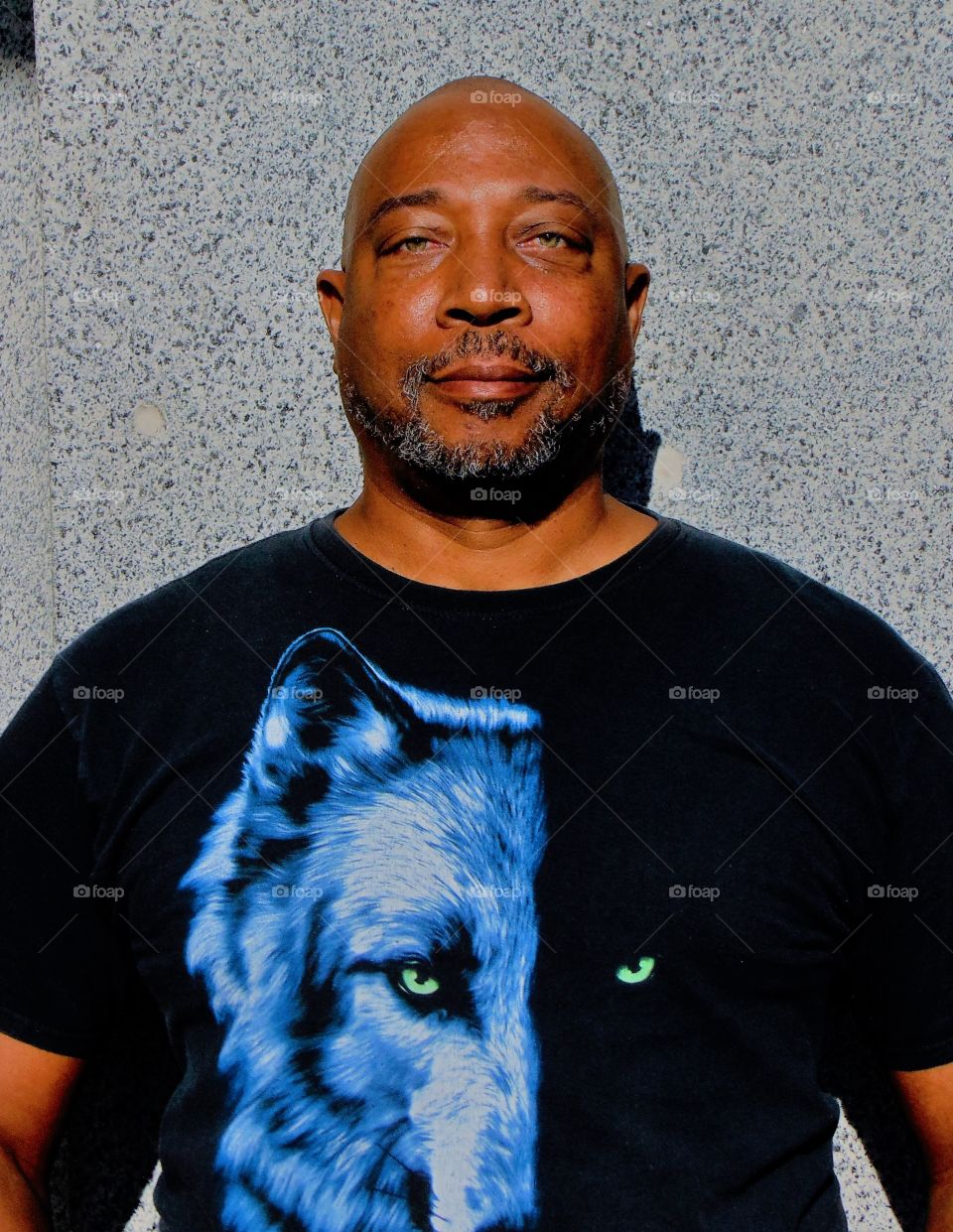 portrait of a man wearing a black  shirt