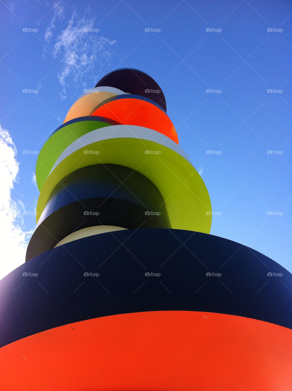 miami sky colors sculpture by daflux