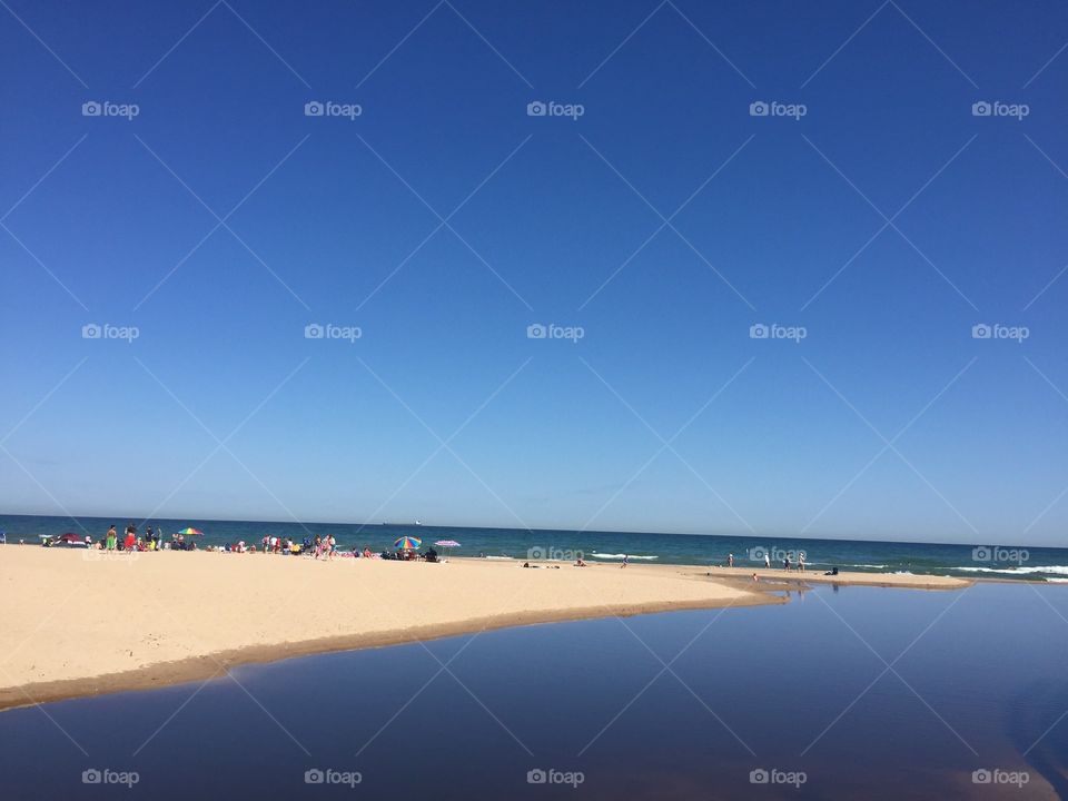 Beach on Lake Michigan 