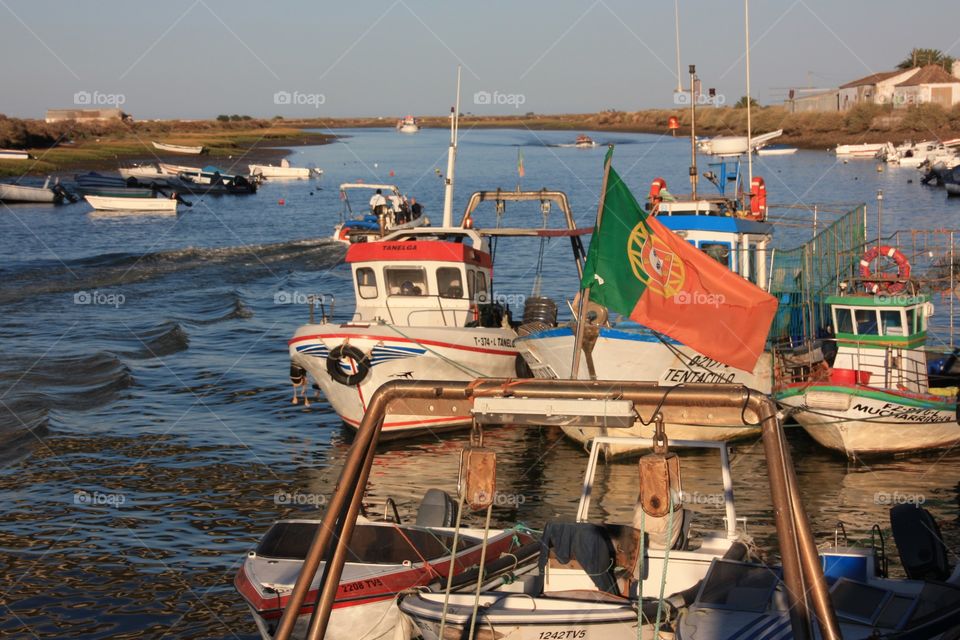 Port in Tavira in Portugal