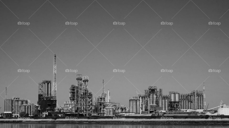 Industrial architecture in Antwerp, Belgium.