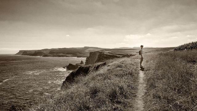 Woman in the coast 