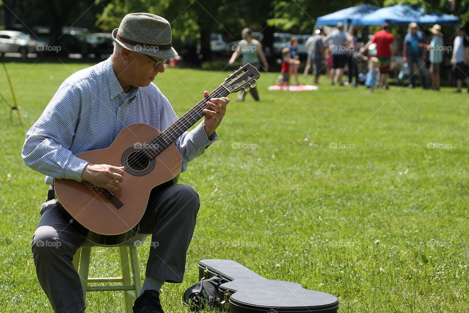 classical guitar in the park