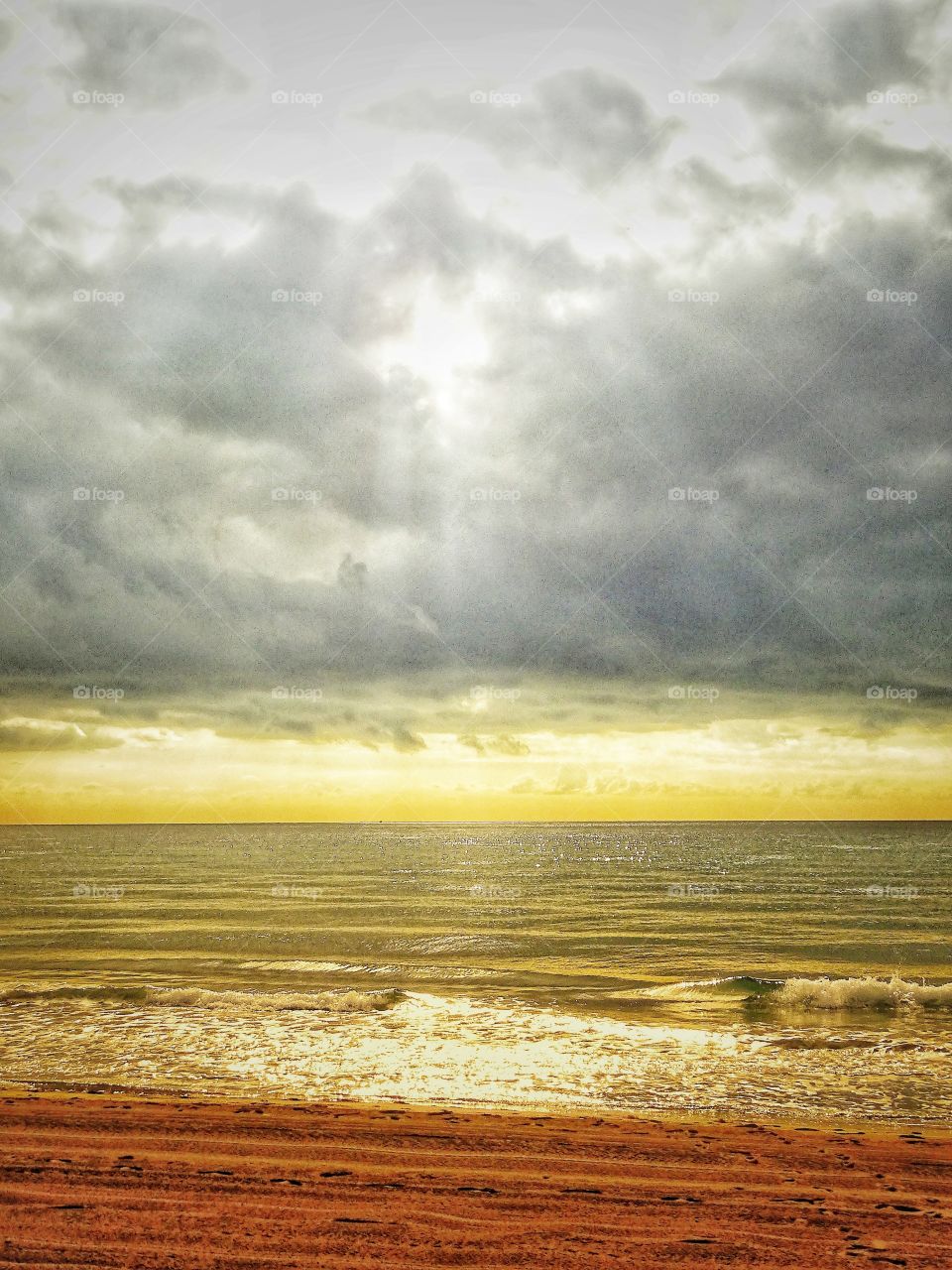 The beach and the sky