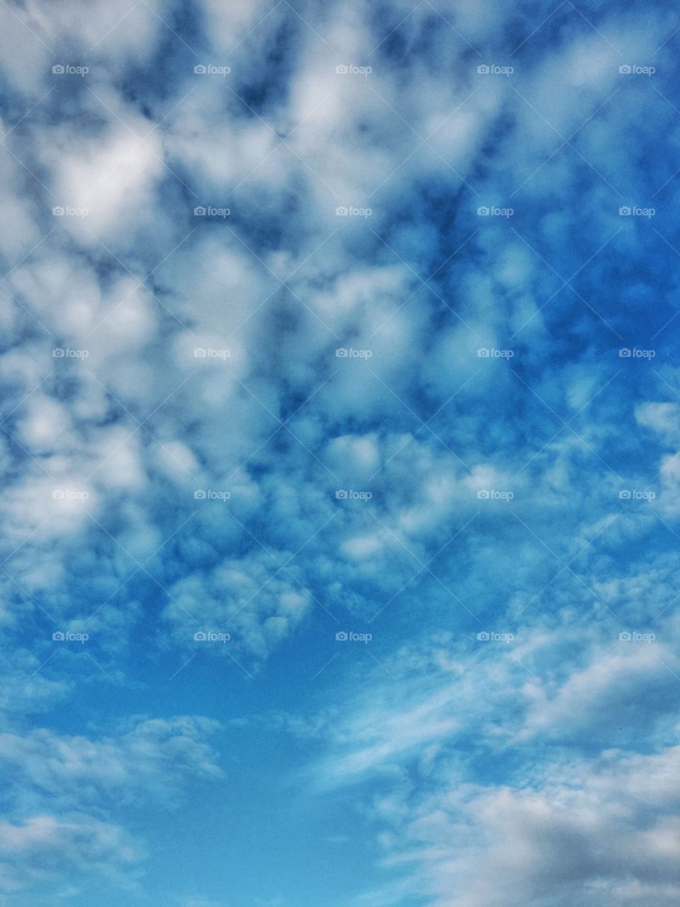 Cloudy blue sky