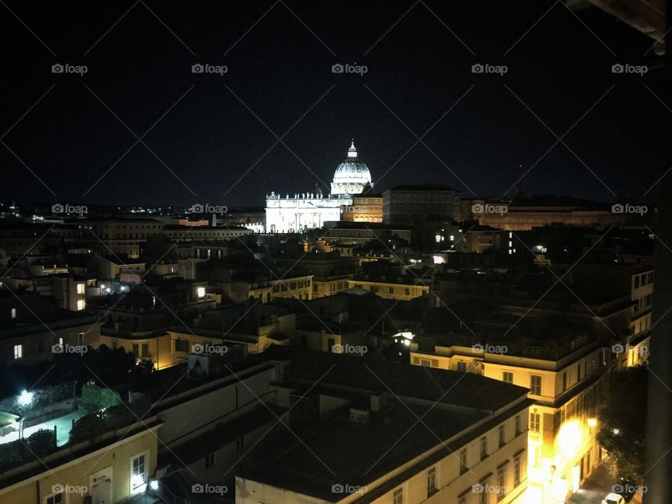 Vatican City at night Italy