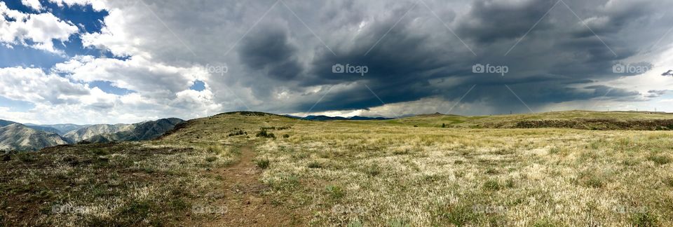 Valley view in colorado, before the storm hit