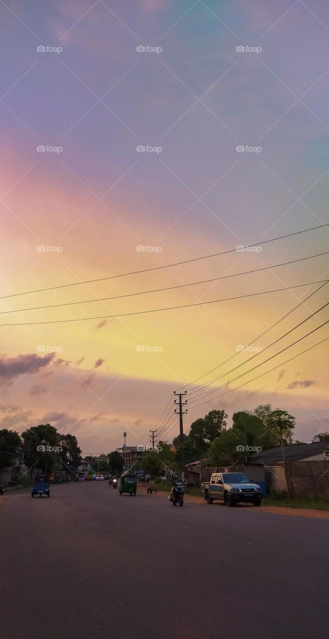 On the road this evening..