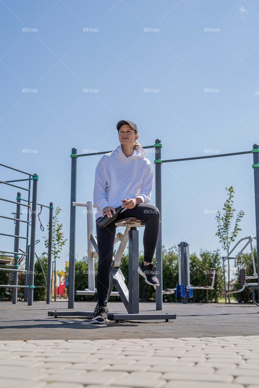 woman working out