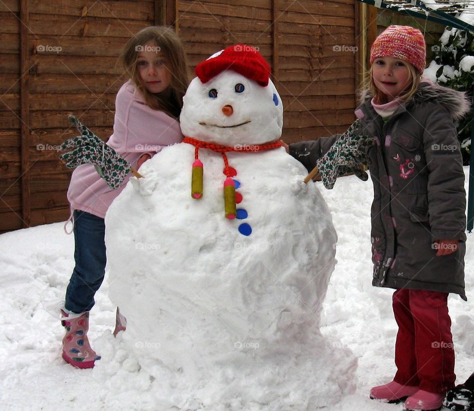 Happy snowman