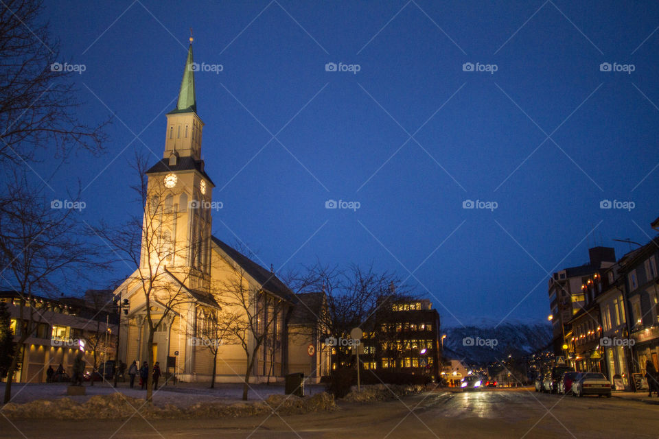 Church in downtown Tromsø 