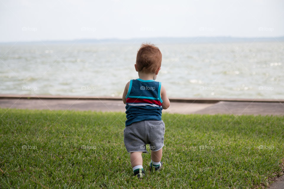 Checking out the lake