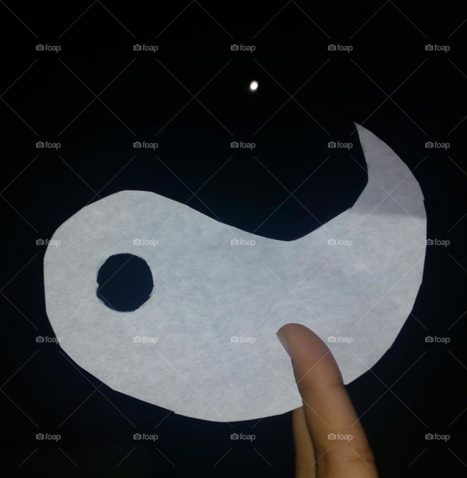 the symbol of balance in the universe , are the black or the white?!