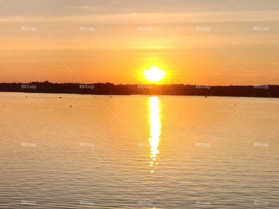 Sonnenuntergang am Tegeler See