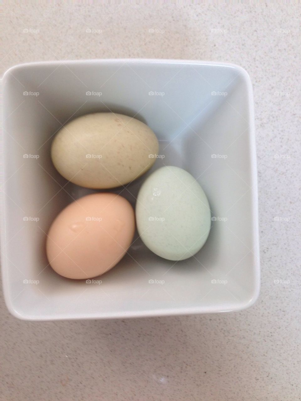 Clean fresh eggs