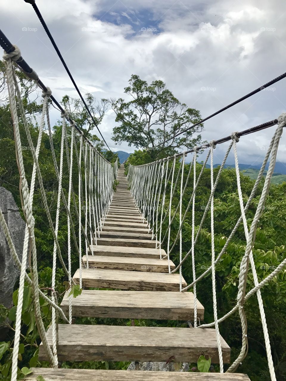 Hanging Bridge at Masungi Georeserve.