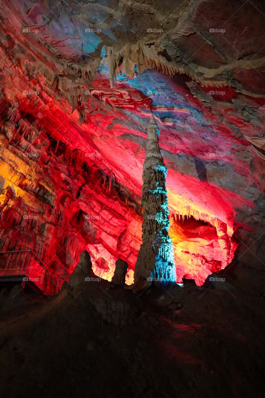 Gokgol Cave stalactites and stalagmites