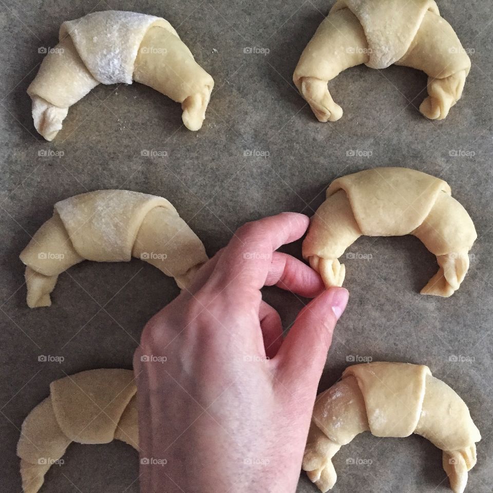 Woman preparing cookies