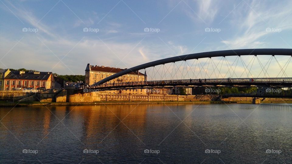 Sunset at Father Bernatek's Bridge