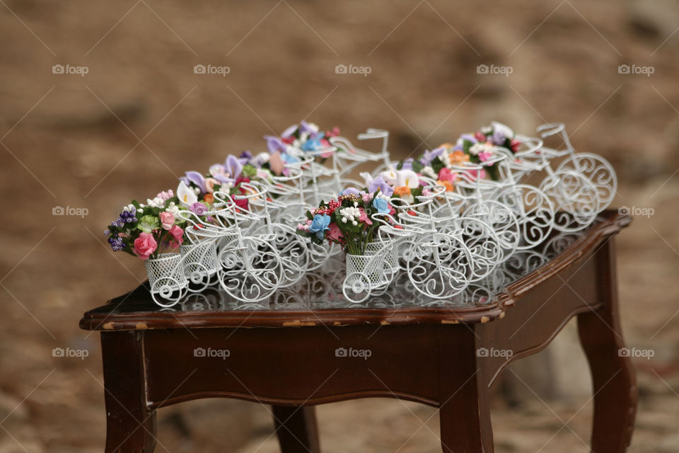 ada island bicycle flower table by nader_esk