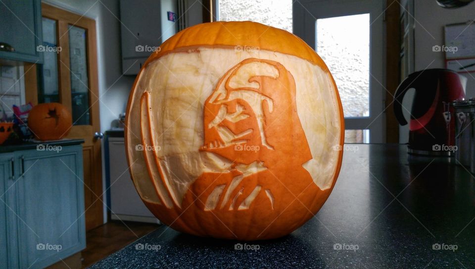 Halloween Pumpkin. Star Wars theme