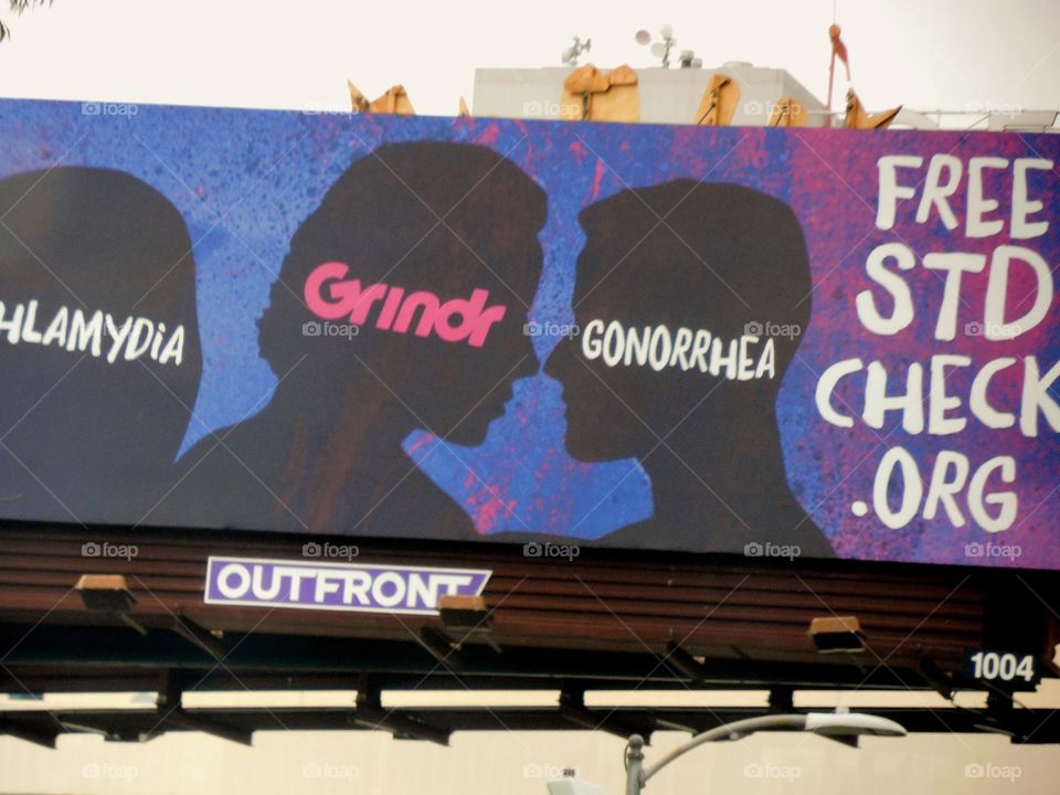 Grindr billboard. In los Angeles 