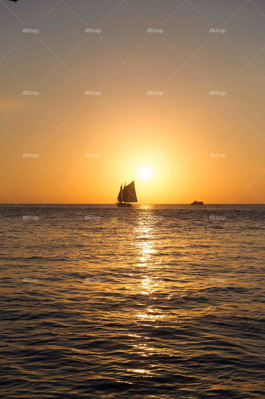 Sundown sailing