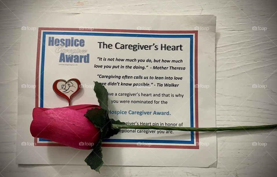 Working or volunteering in the hospice field is very rewarding. Sometimes you get blessed with a little extra. 