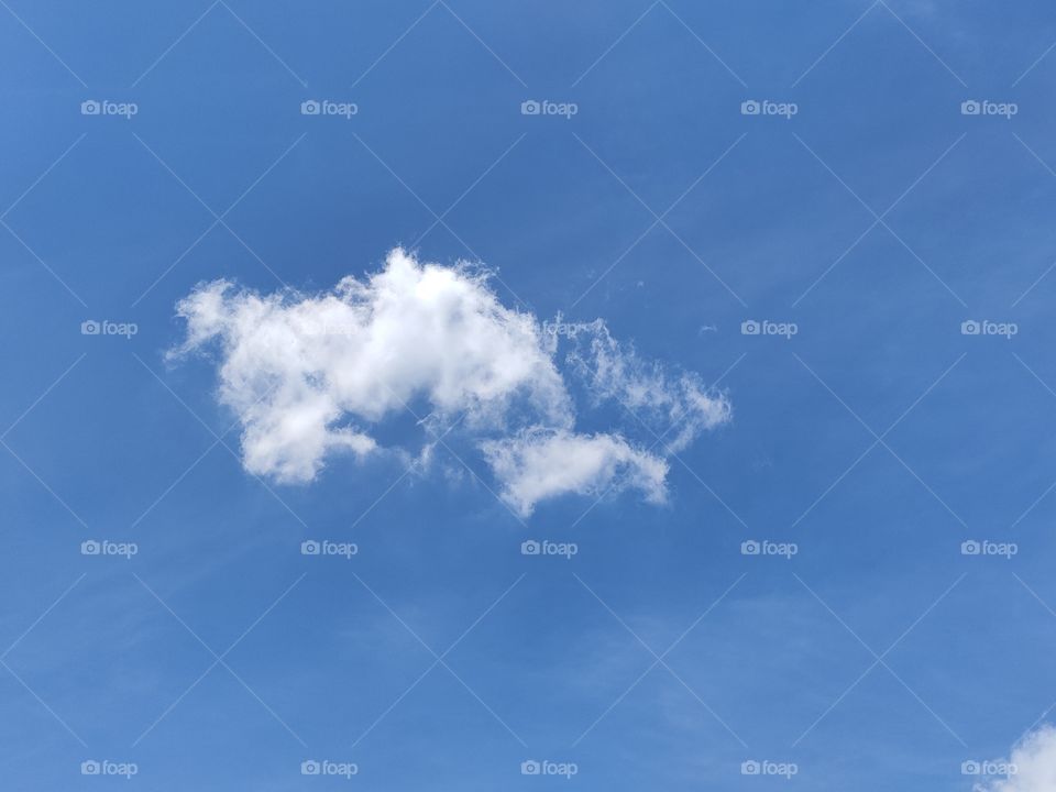 blue sky with white clouds