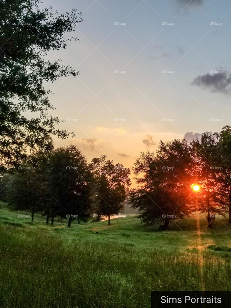 country morning sunrise
