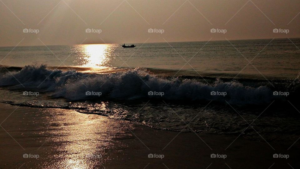 Sea view at evening