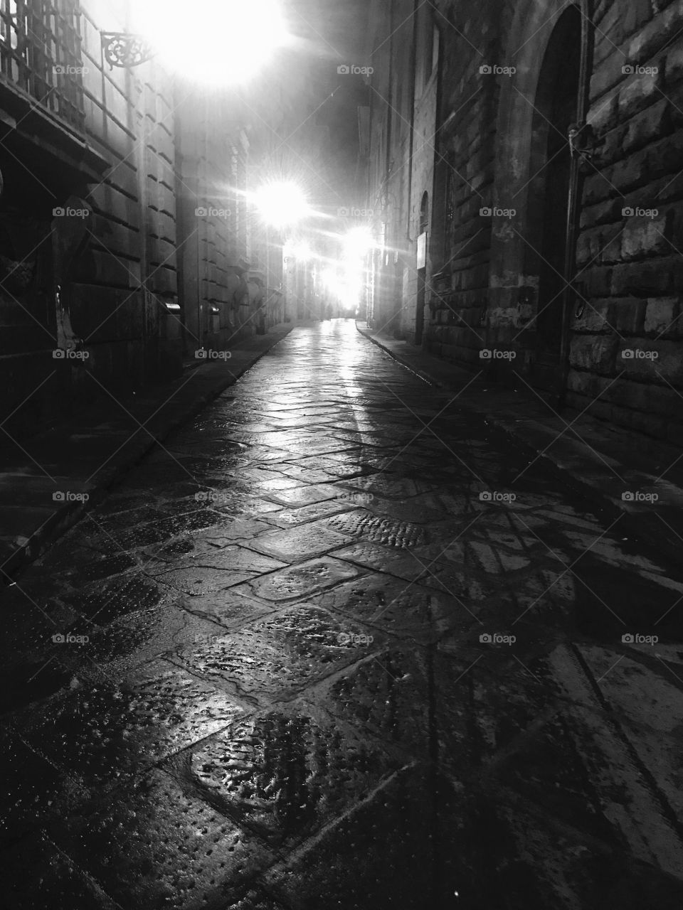 Lonely street in Florence