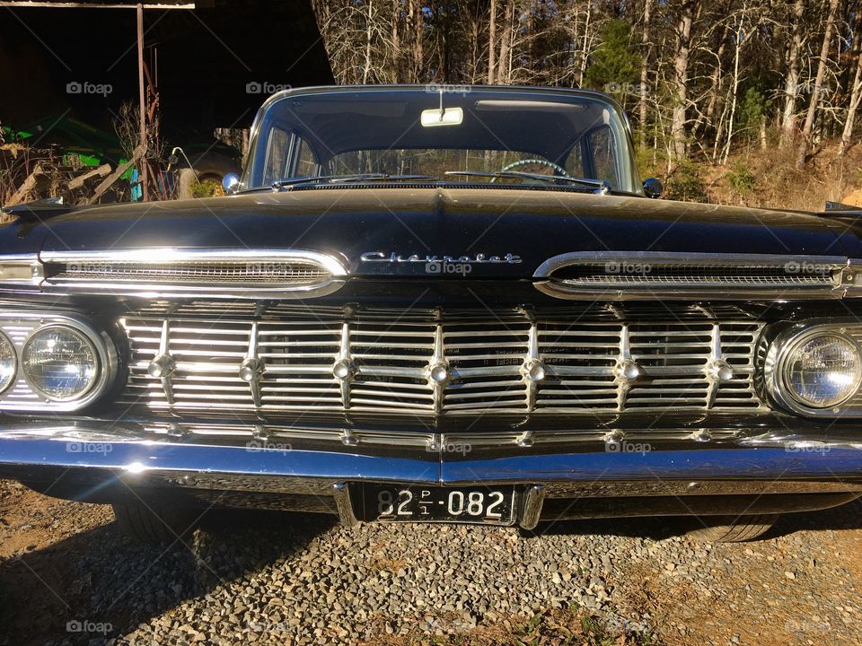 Other than a little dust, this ‘59 Bel Air is a smooth runner! 