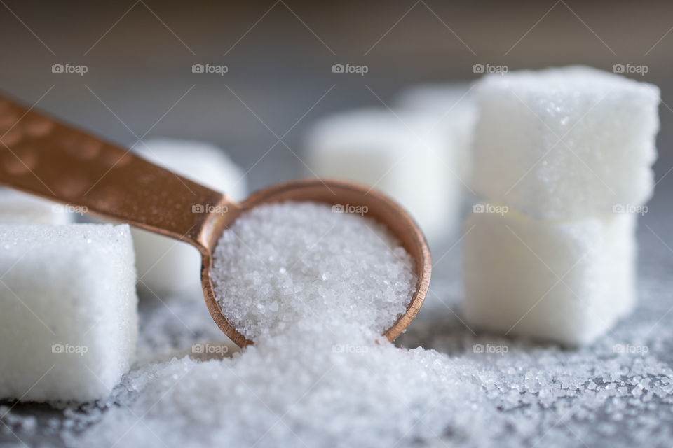 Close Up of a Spoonful of Sugar 