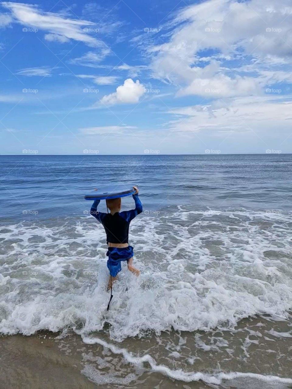 Eagerly awaiting the wave