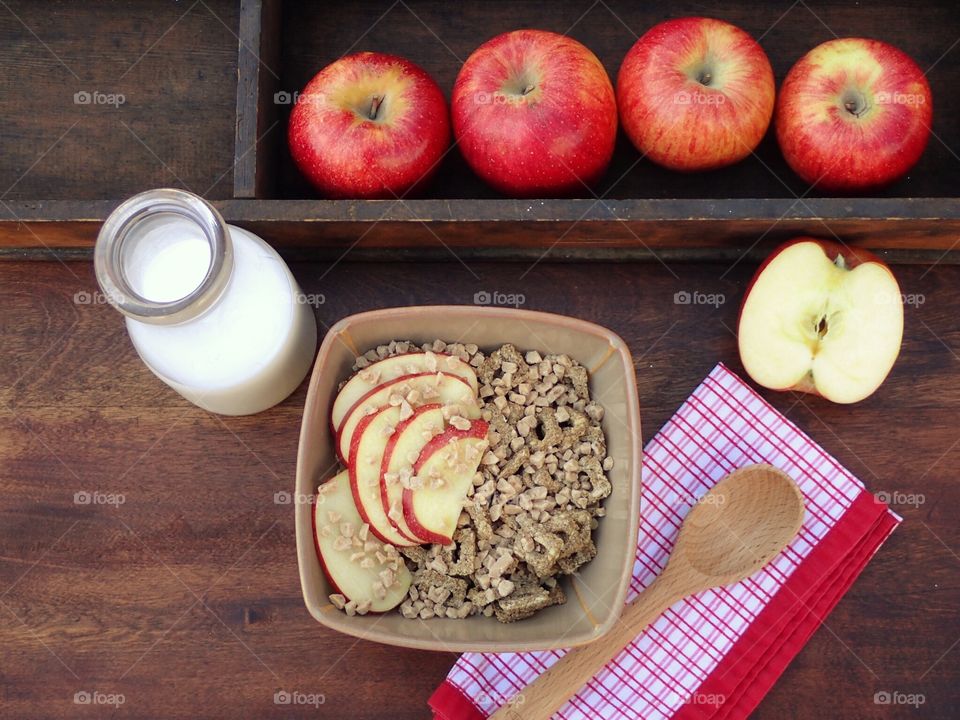 Apples and cereal